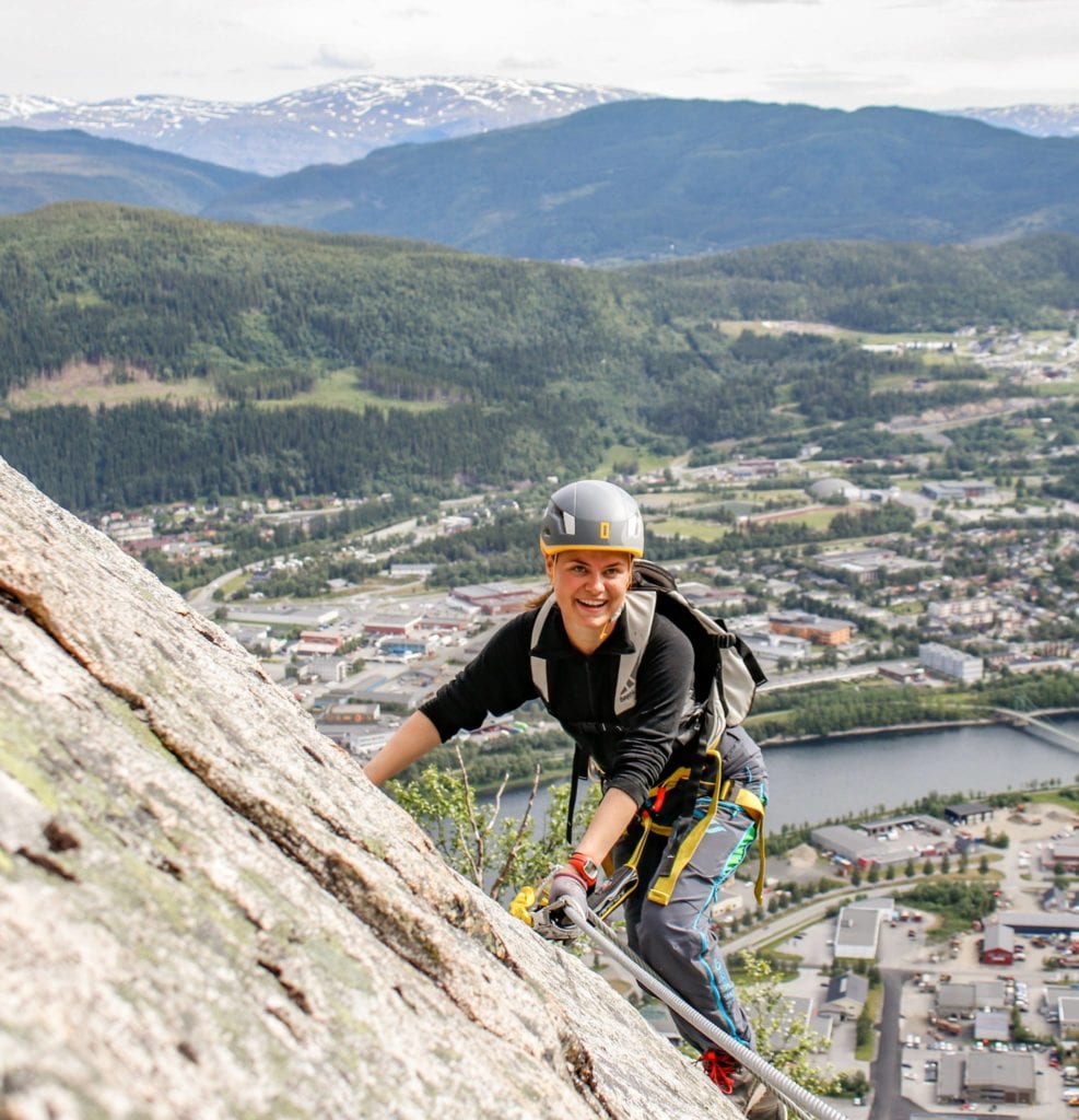 Mosjøen Via Ferrata Naturlige Helgeland - øyeblikk du