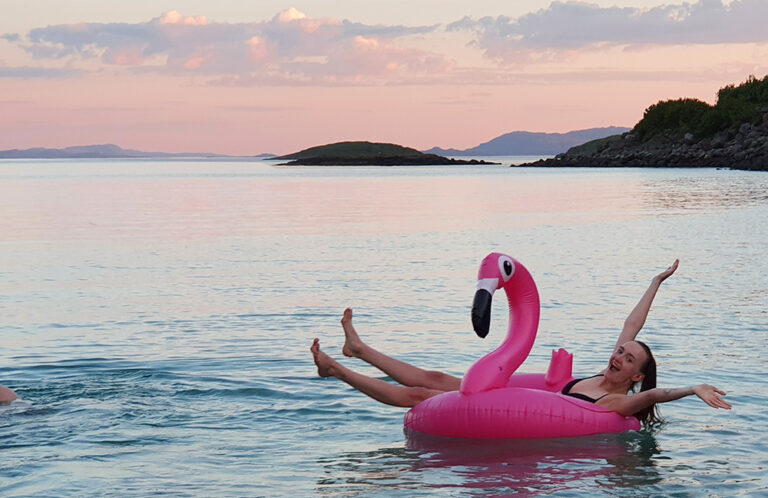 Nå nyter vi sommeren! Skikkelig!