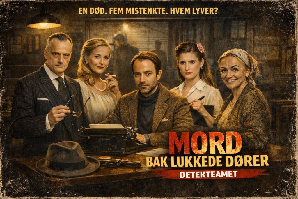 Detekteamet : Mord bak lukkede dører – Middag og Mordmysterium!