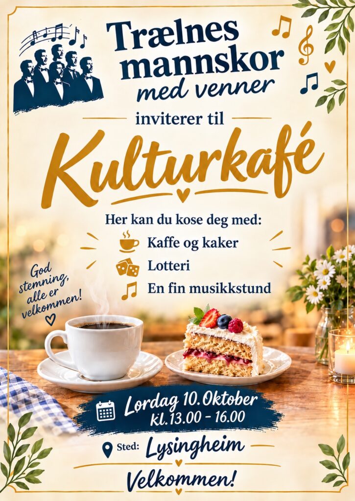 Kulturkafé på Lysingheim☕️🎶